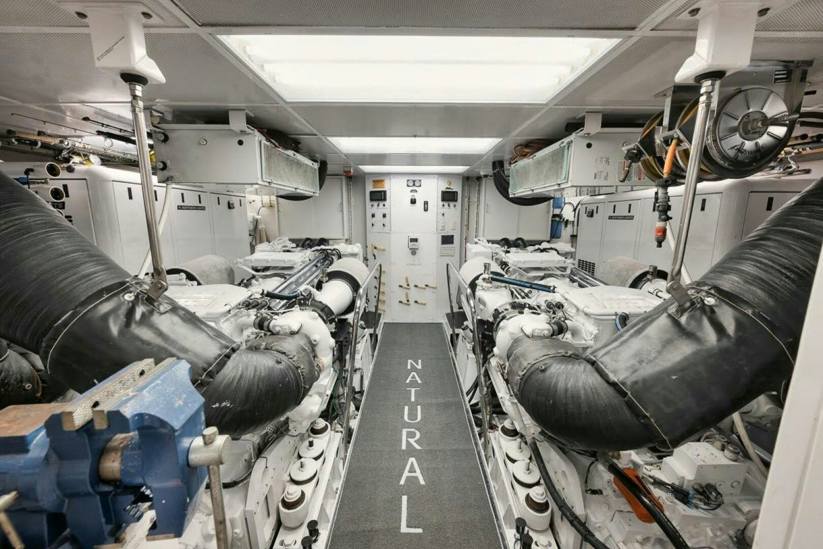 a room full of machines aboard SLEEPOVER Yacht for Sale