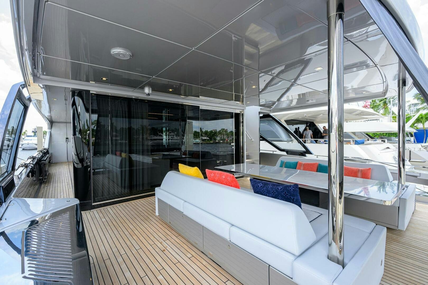 inside of a boat aboard 90 RIVA 2023 Yacht for Sale