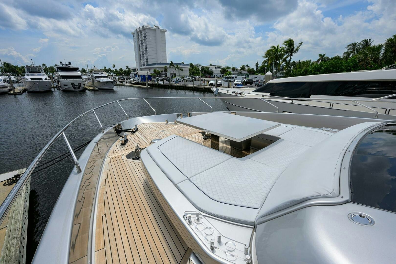 a deck of a boat aboard 90 RIVA 2023 Yacht for Sale