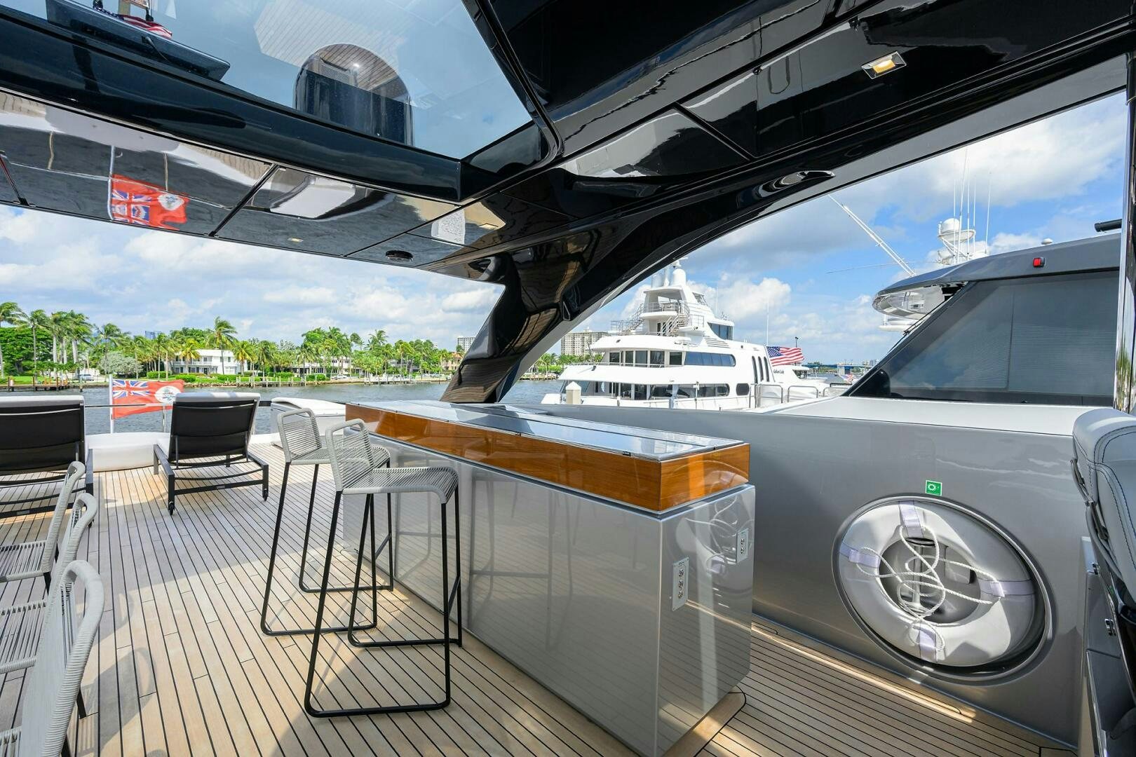 a boat on a deck aboard 90 RIVA 2023 Yacht for Sale