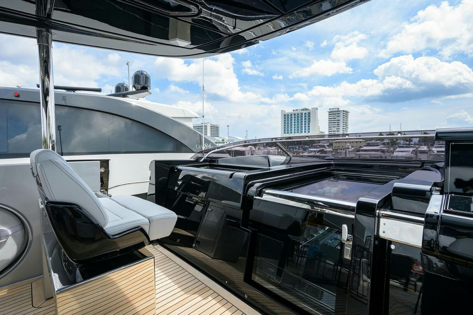 the inside of a boat aboard 90 RIVA 2023 Yacht for Sale