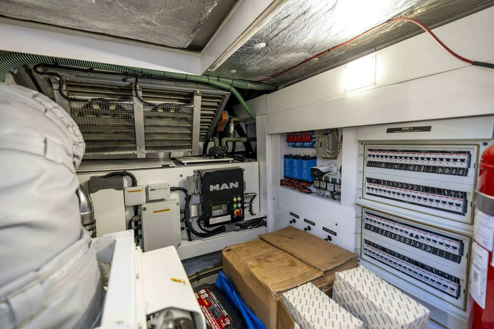 inside of a vehicle aboard H Yacht for Sale