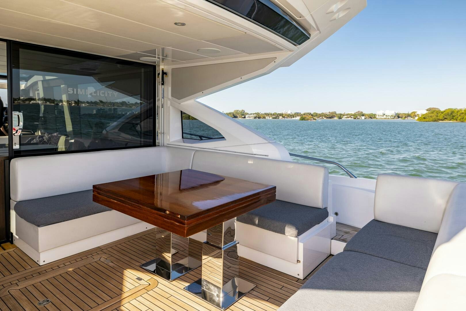 a boat on the water aboard H Yacht for Sale