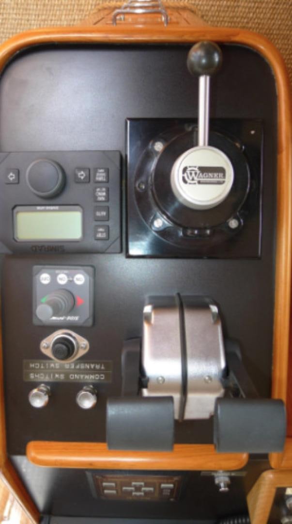 a close-up of a radio aboard DAKOTA Yacht for Sale