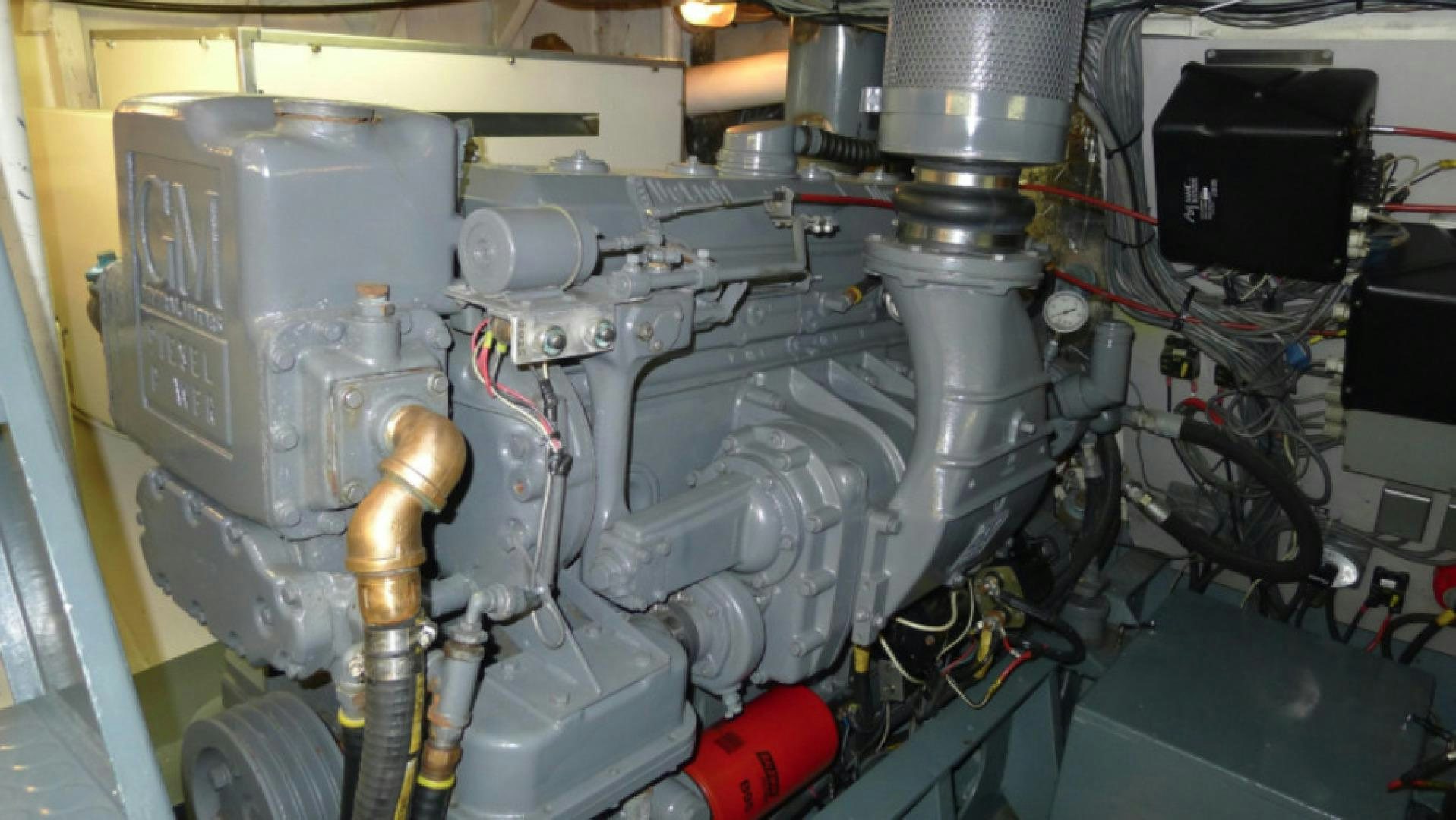a machine with wires aboard DAKOTA Yacht for Sale