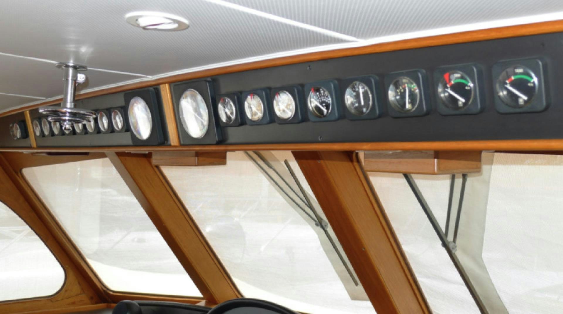 the inside of a car aboard DAKOTA Yacht for Sale