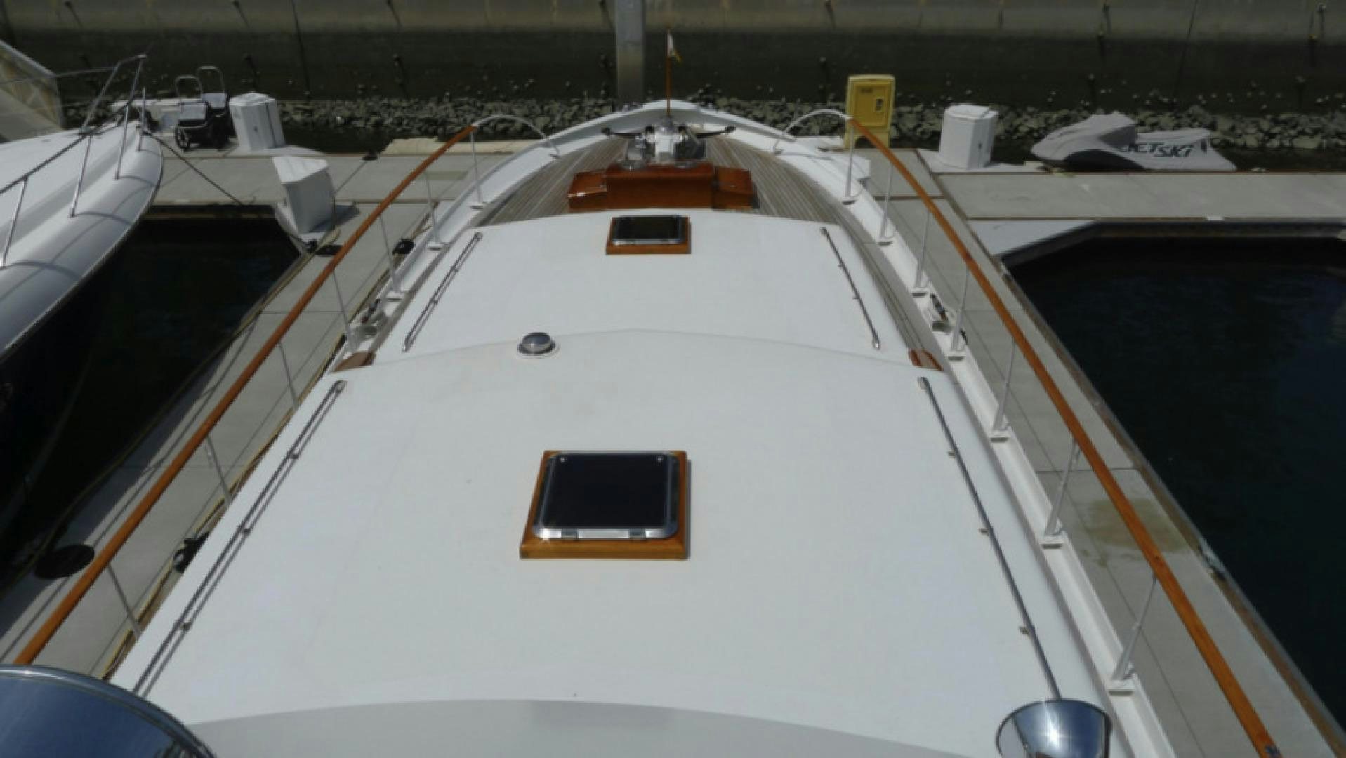 a large white ship aboard DAKOTA Yacht for Sale