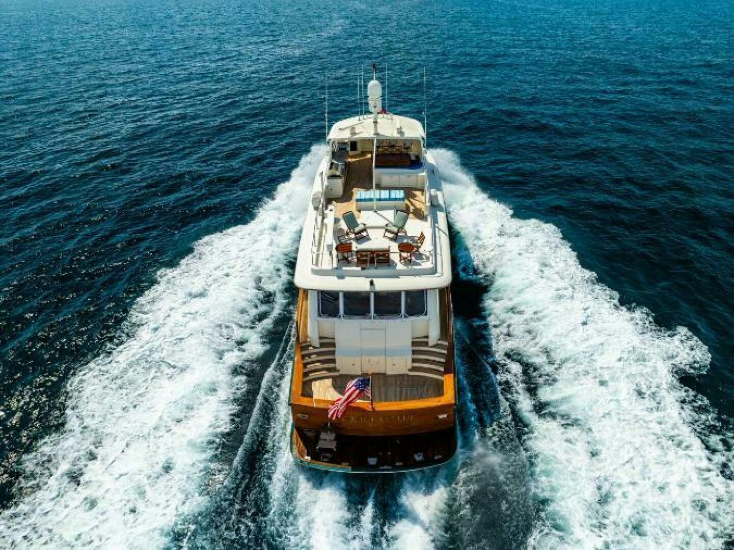a boat on the water aboard STARLIGHT Yacht for Sale