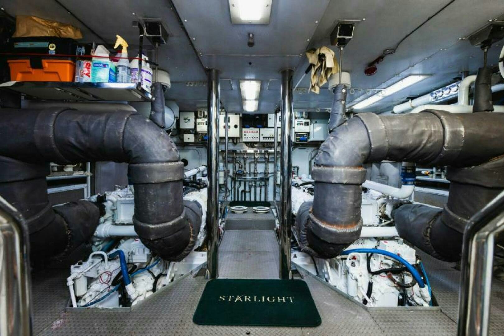 a machine with a large pipe aboard STARLIGHT Yacht for Sale