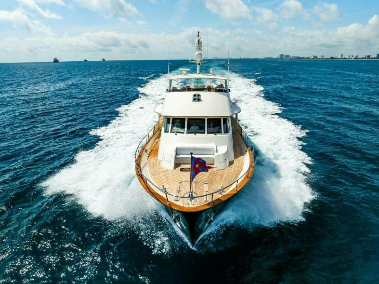 a boat on the water aboard STARLIGHT Yacht for Sale