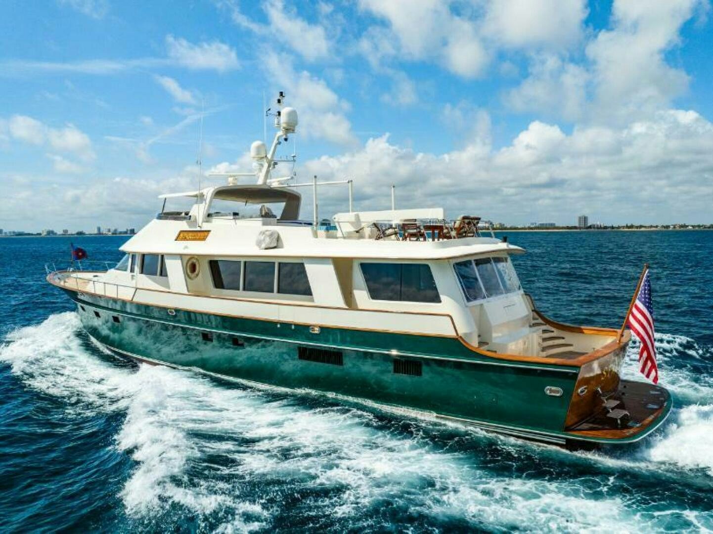 a boat on the water aboard STARLIGHT Yacht for Sale