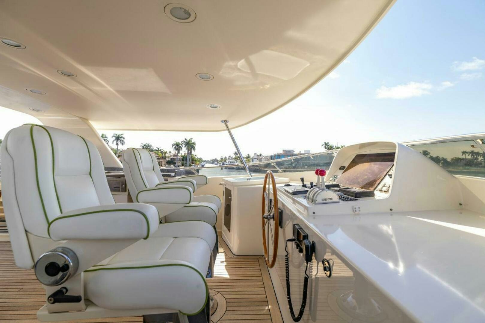 inside of a car aboard STARLIGHT Yacht for Sale