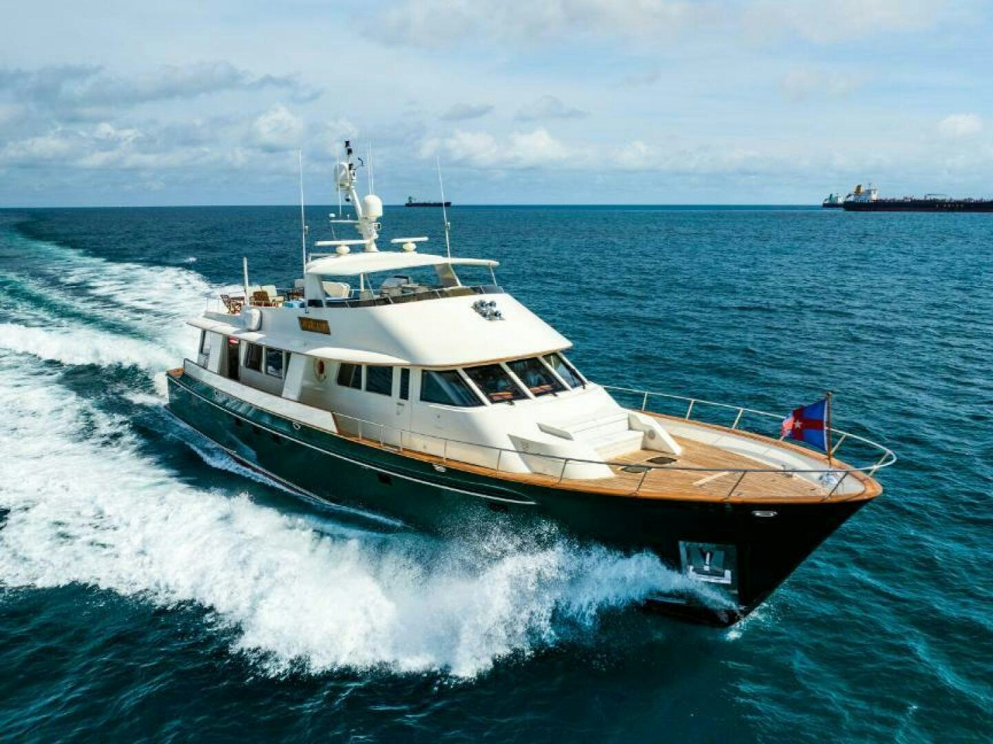 a boat on the water aboard STARLIGHT Yacht for Sale