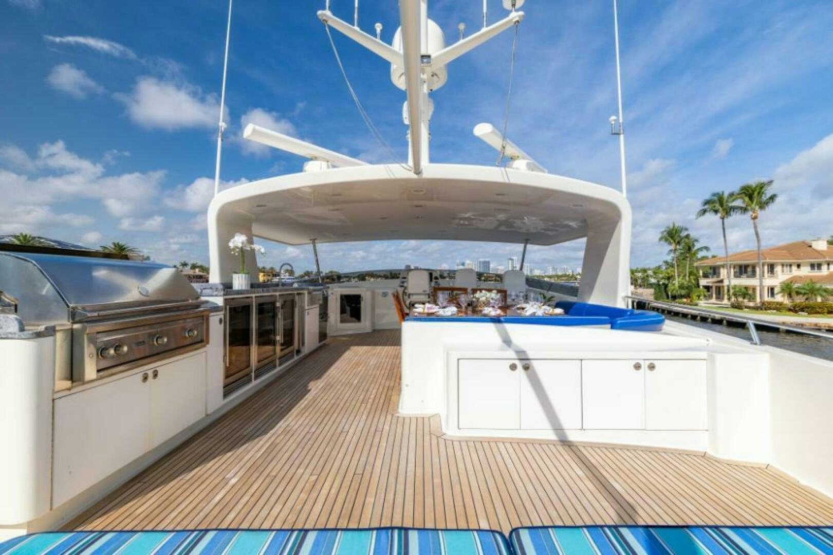 a large white building with a dome aboard STARLIGHT Yacht for Sale