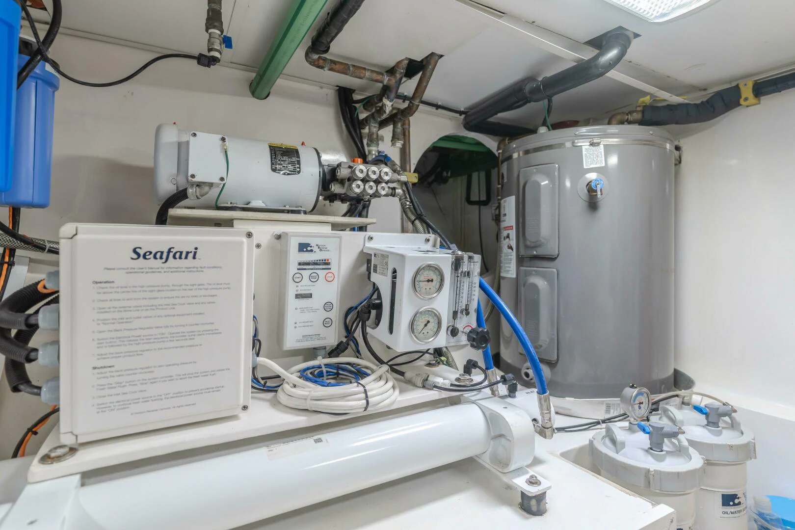 a close-up of a machine aboard UNDAUNTED Yacht for Sale