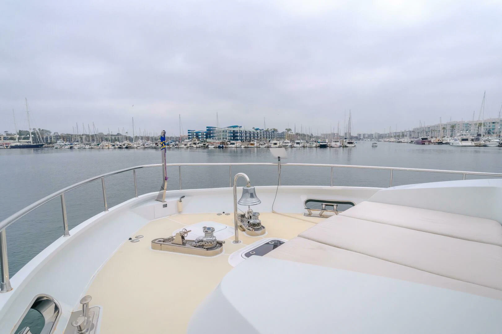a boat on the water aboard UNDAUNTED Yacht for Sale