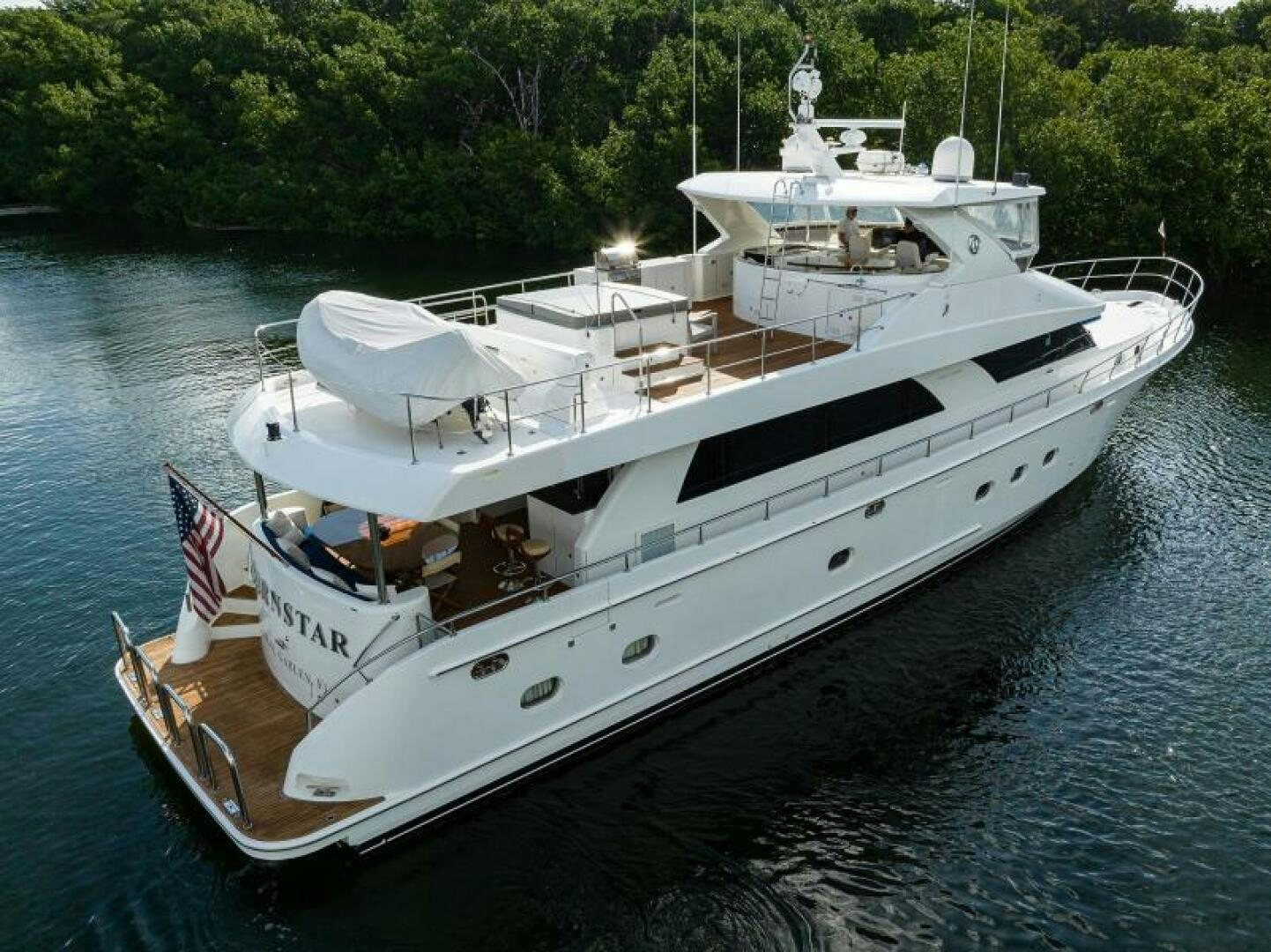 a boat on the water aboard BARNSTAR Yacht for Sale