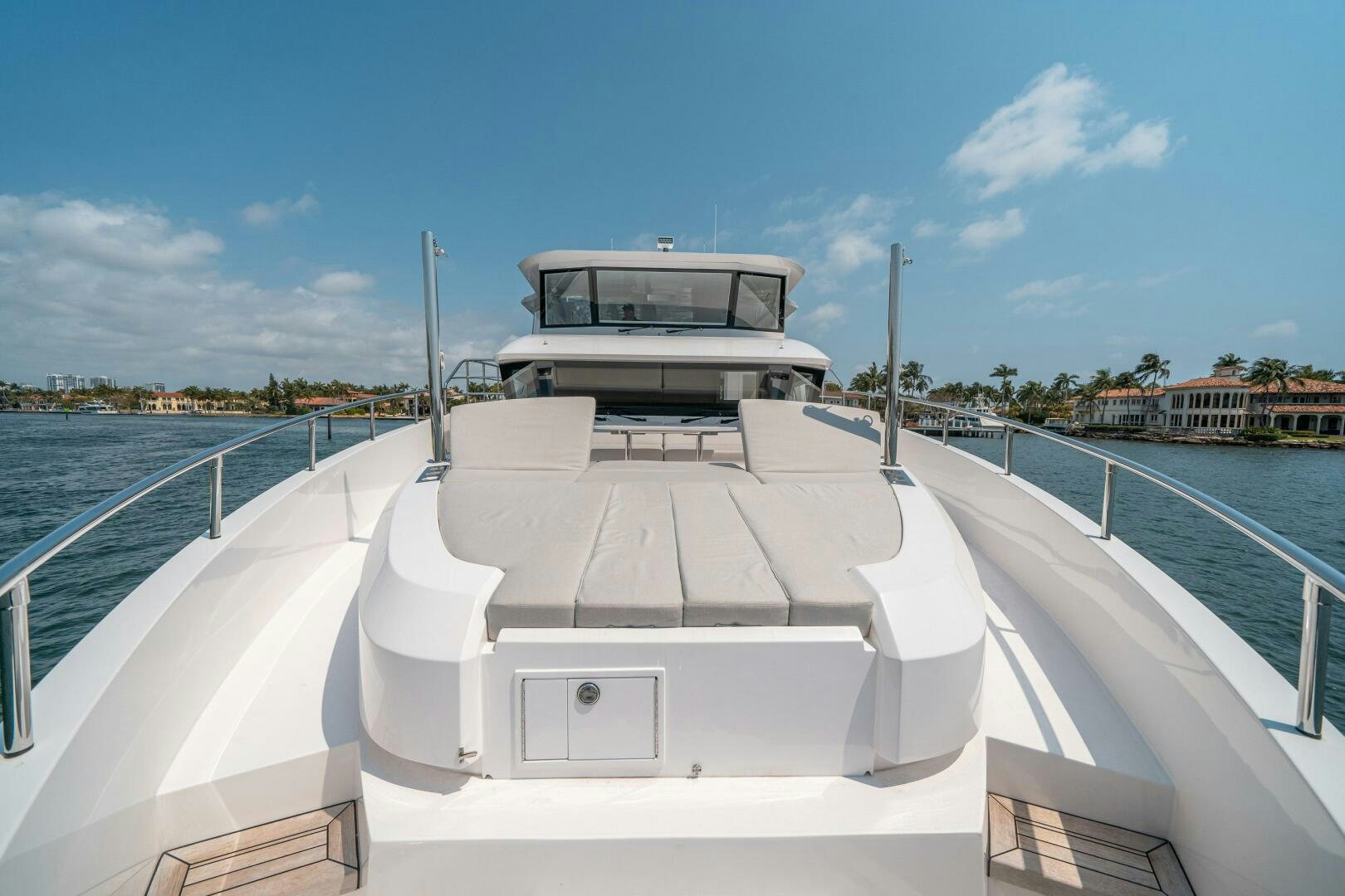 a boat on a body of water aboard AFTER MIDNIGHT Yacht for Sale