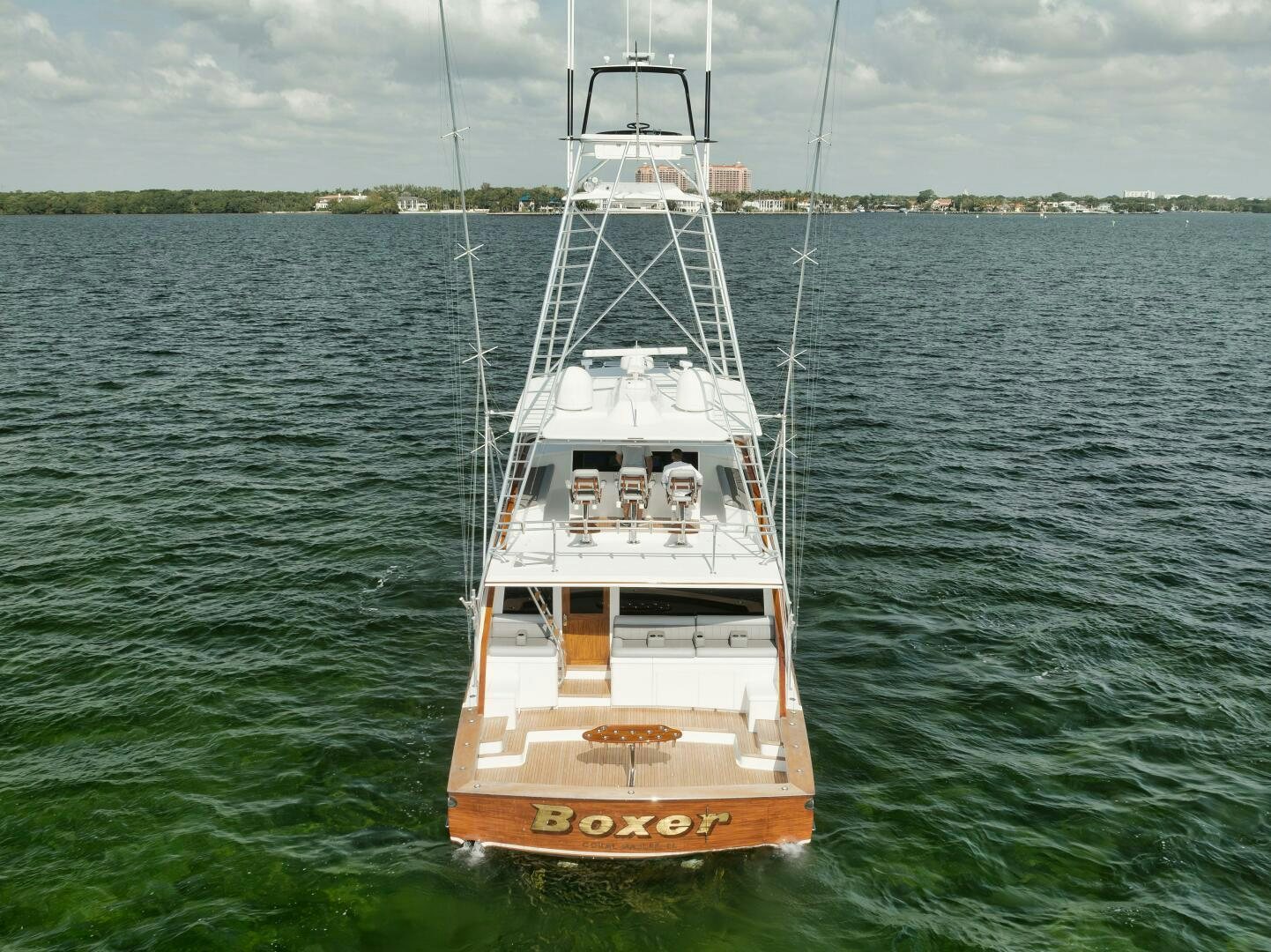 a boat in the water aboard BOXER Yacht for Sale