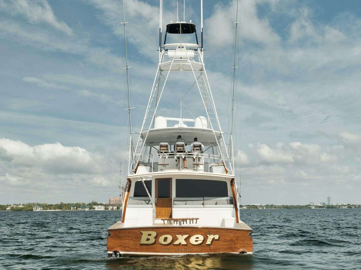 a boat in the water aboard BOXER Yacht for Sale