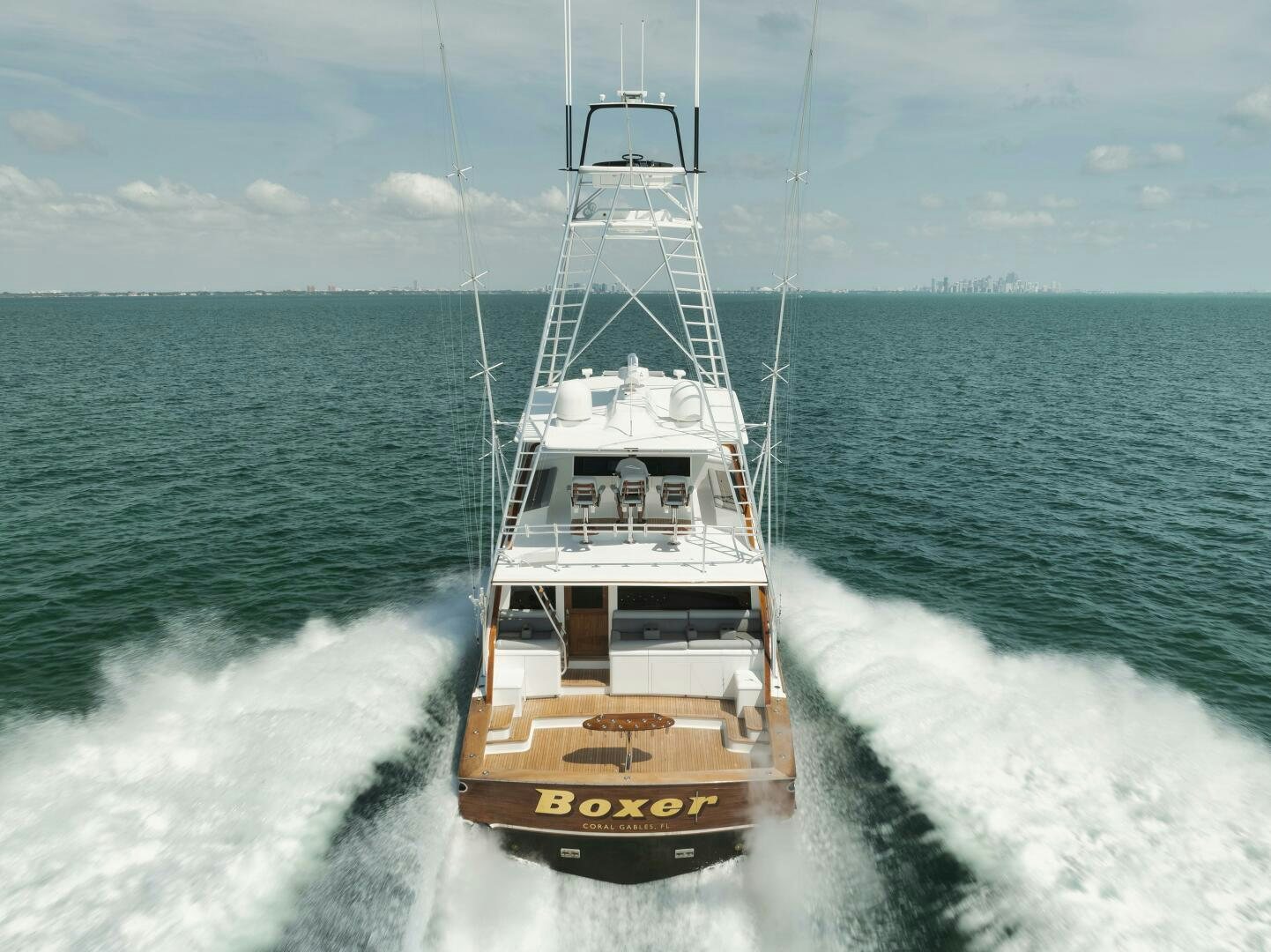a boat on the water aboard BOXER Yacht for Sale