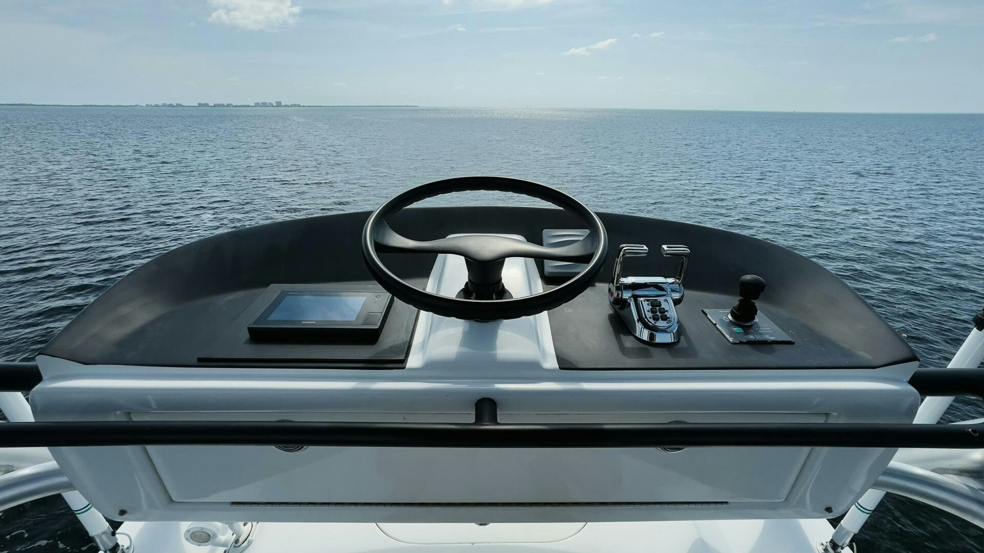 the front of a boat aboard BOXER Yacht for Sale