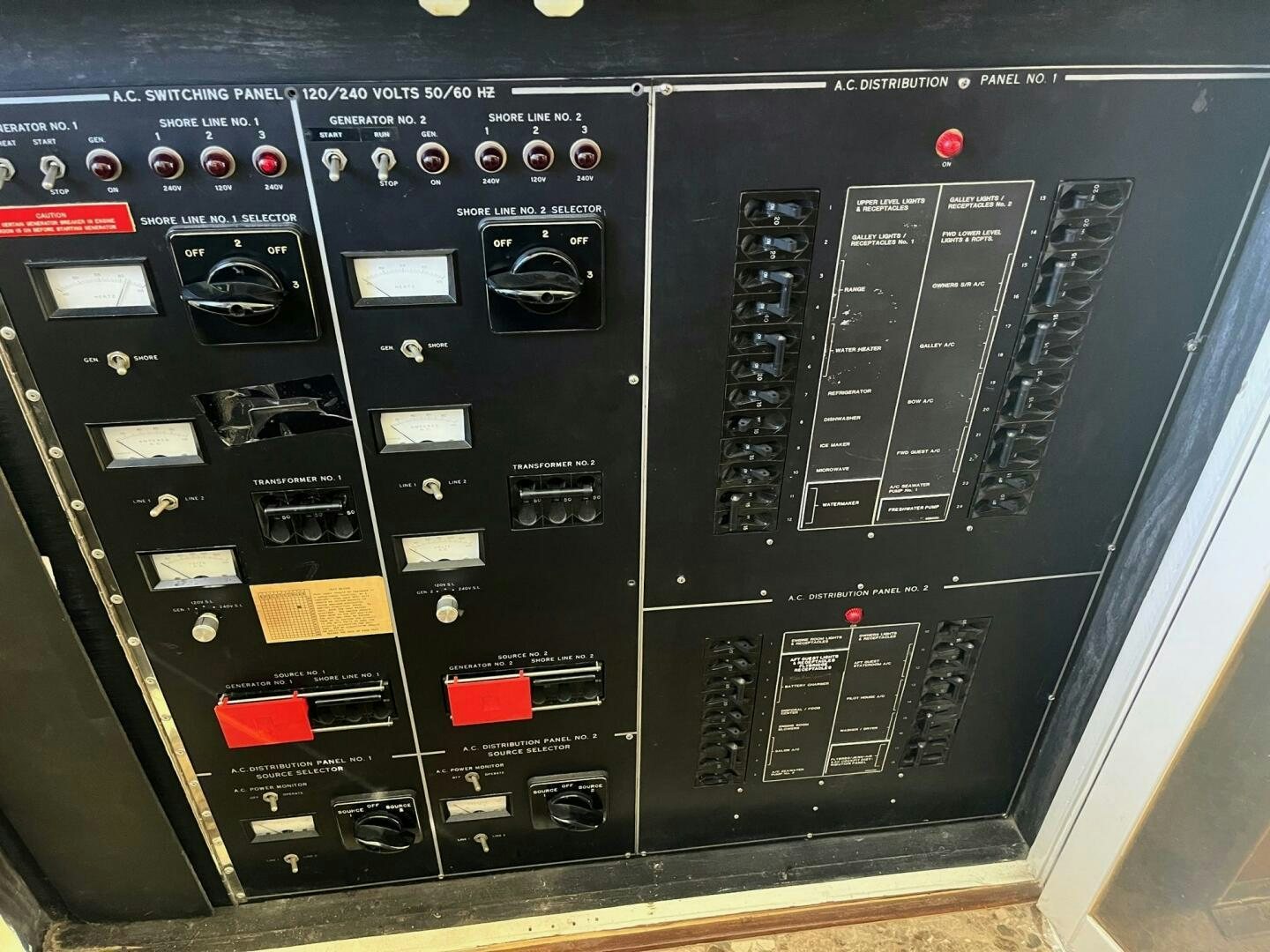 a close-up of a computer aboard LADY T Yacht for Sale