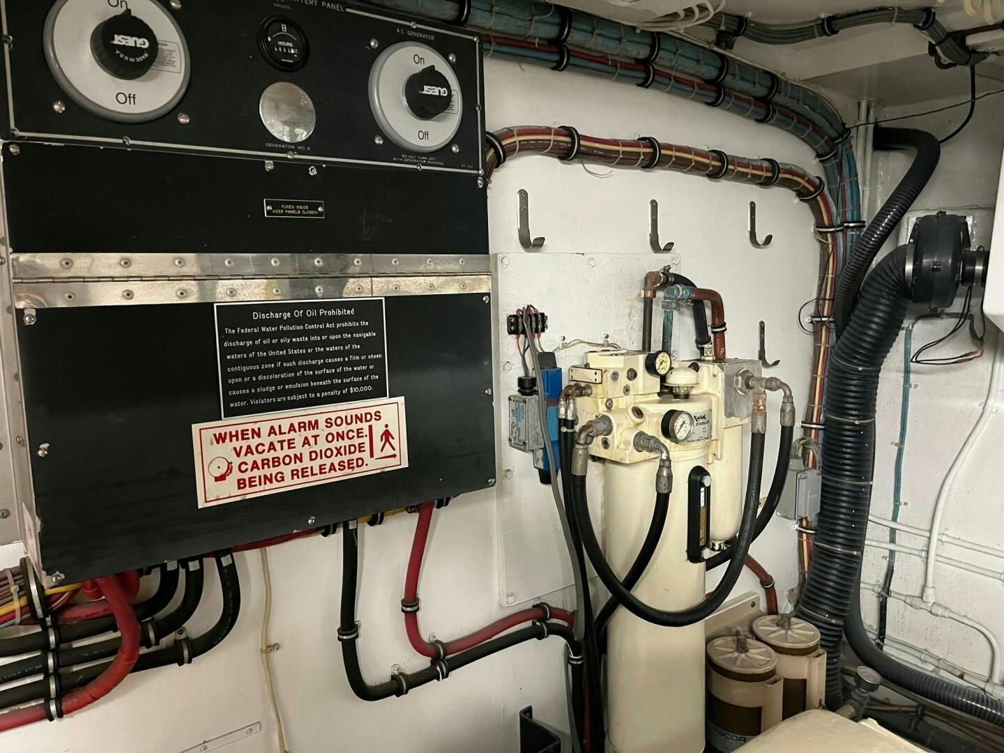 a close-up of a machine aboard LADY T Yacht for Sale