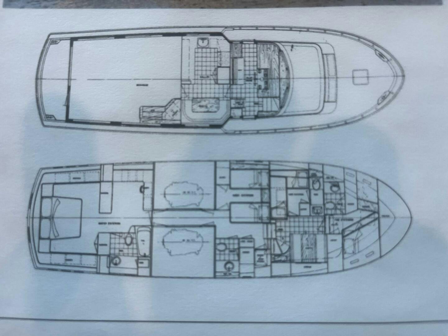 diagram, engineering drawing aboard LADY T Yacht for Sale