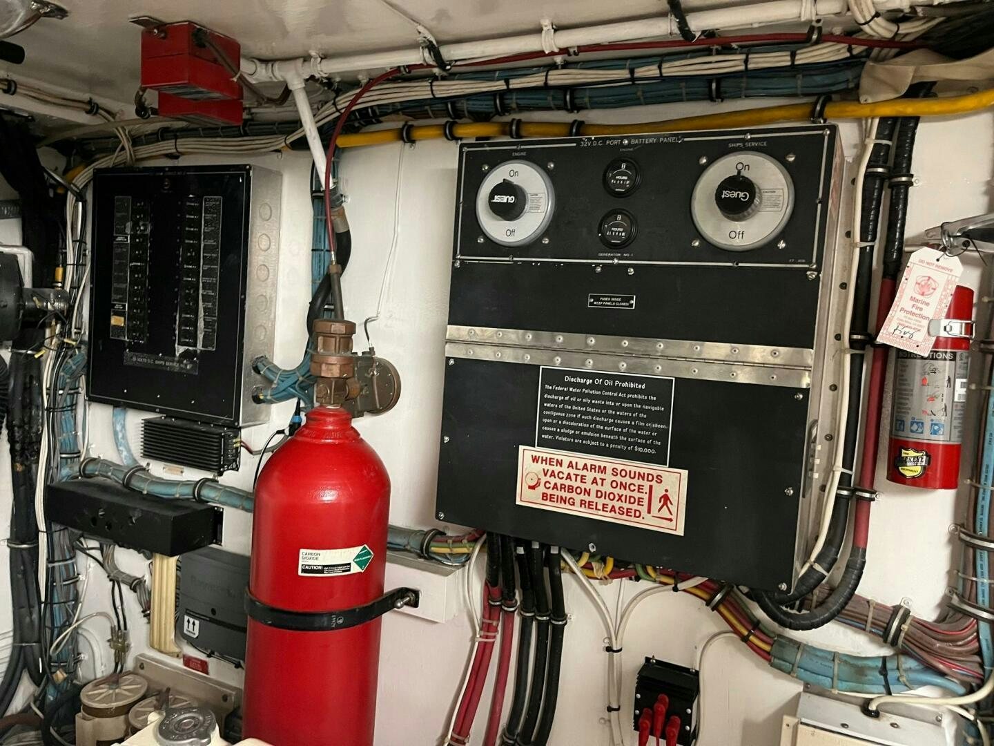 a machine with a red light aboard LADY T Yacht for Sale