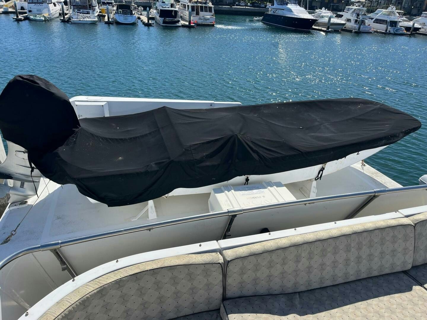 a boat in the water aboard LADY T Yacht for Sale