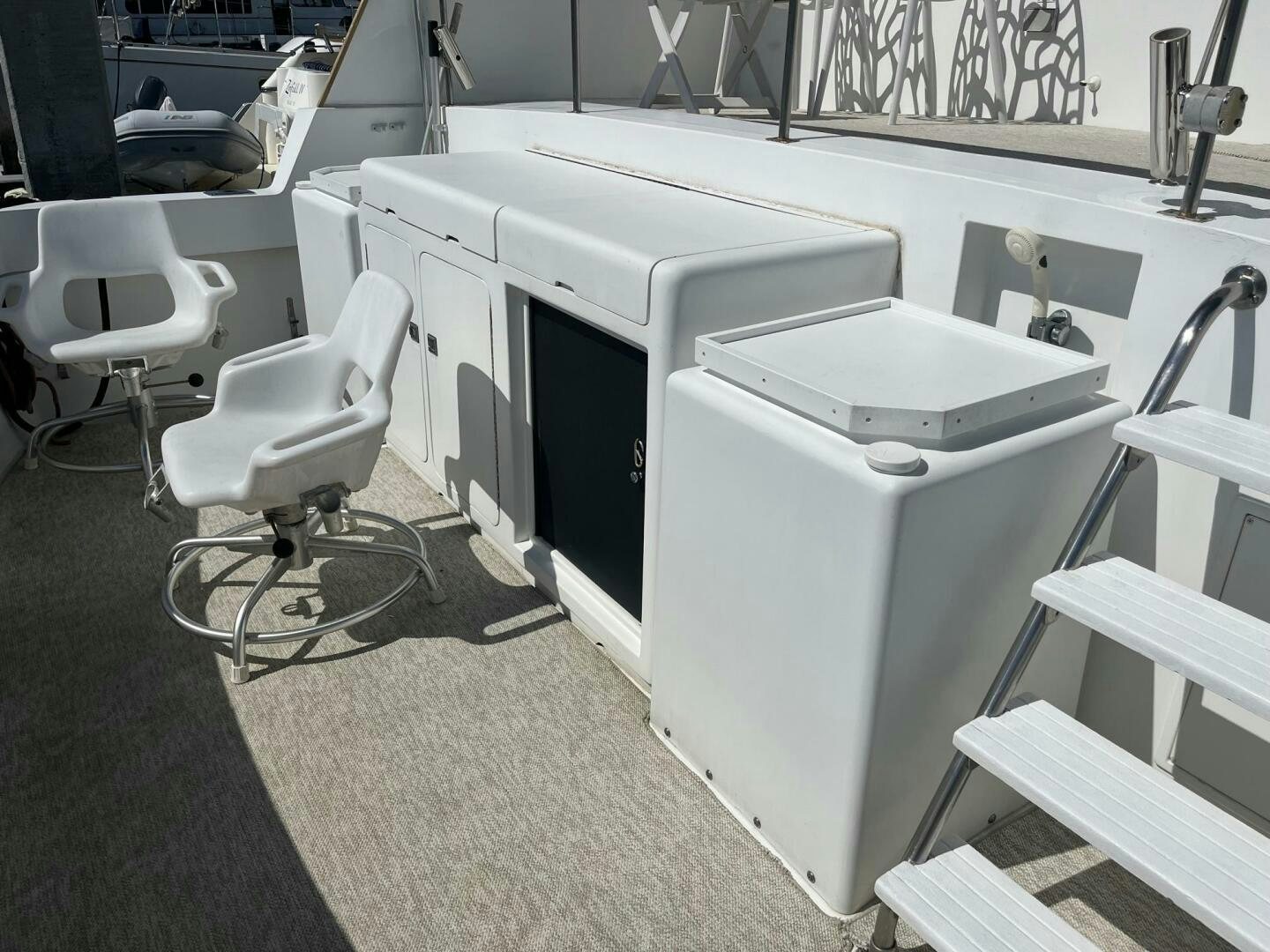 a white machine with a vent aboard LADY T Yacht for Sale