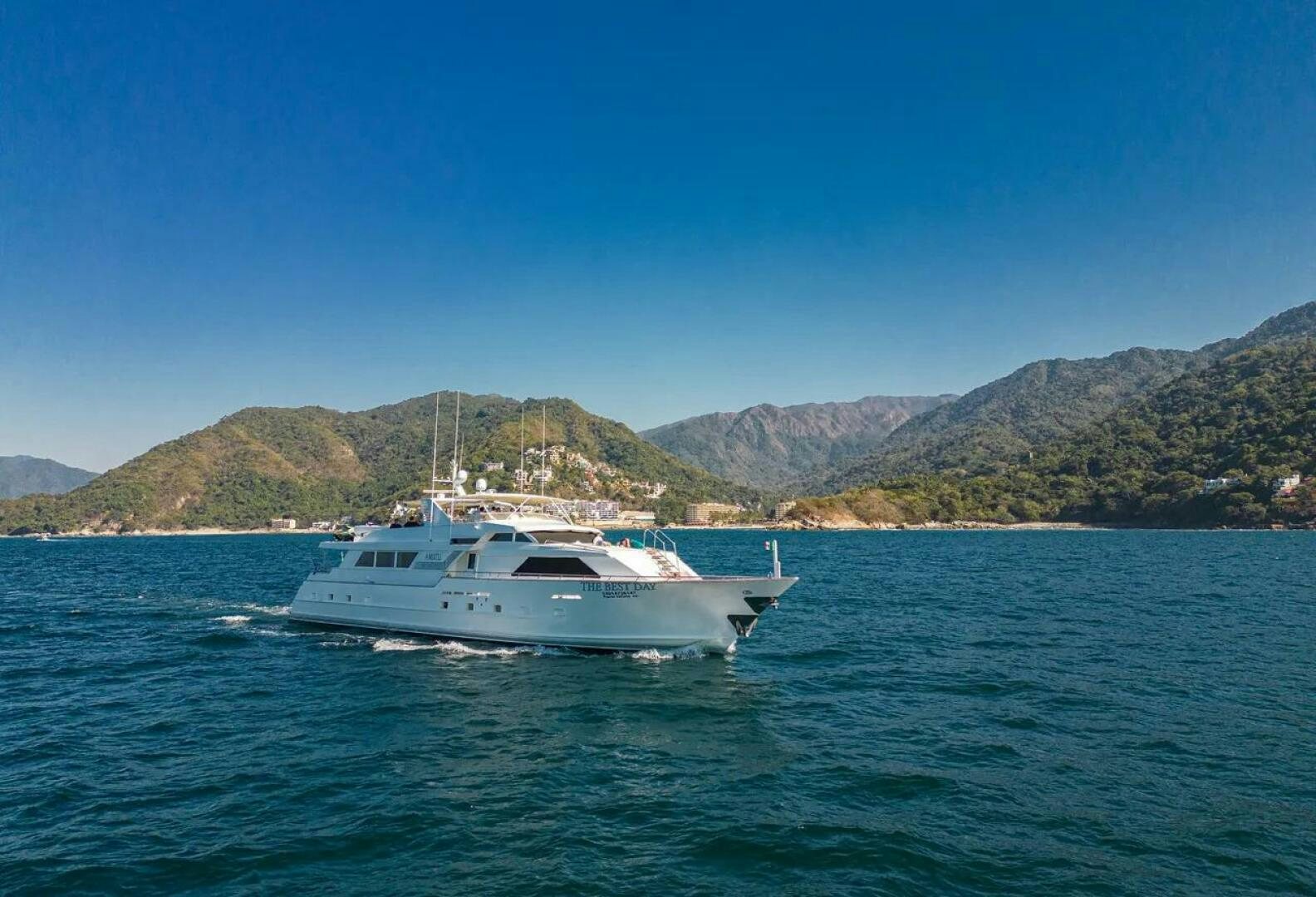 a boat on the water aboard THE BEST DAY Yacht for Sale
