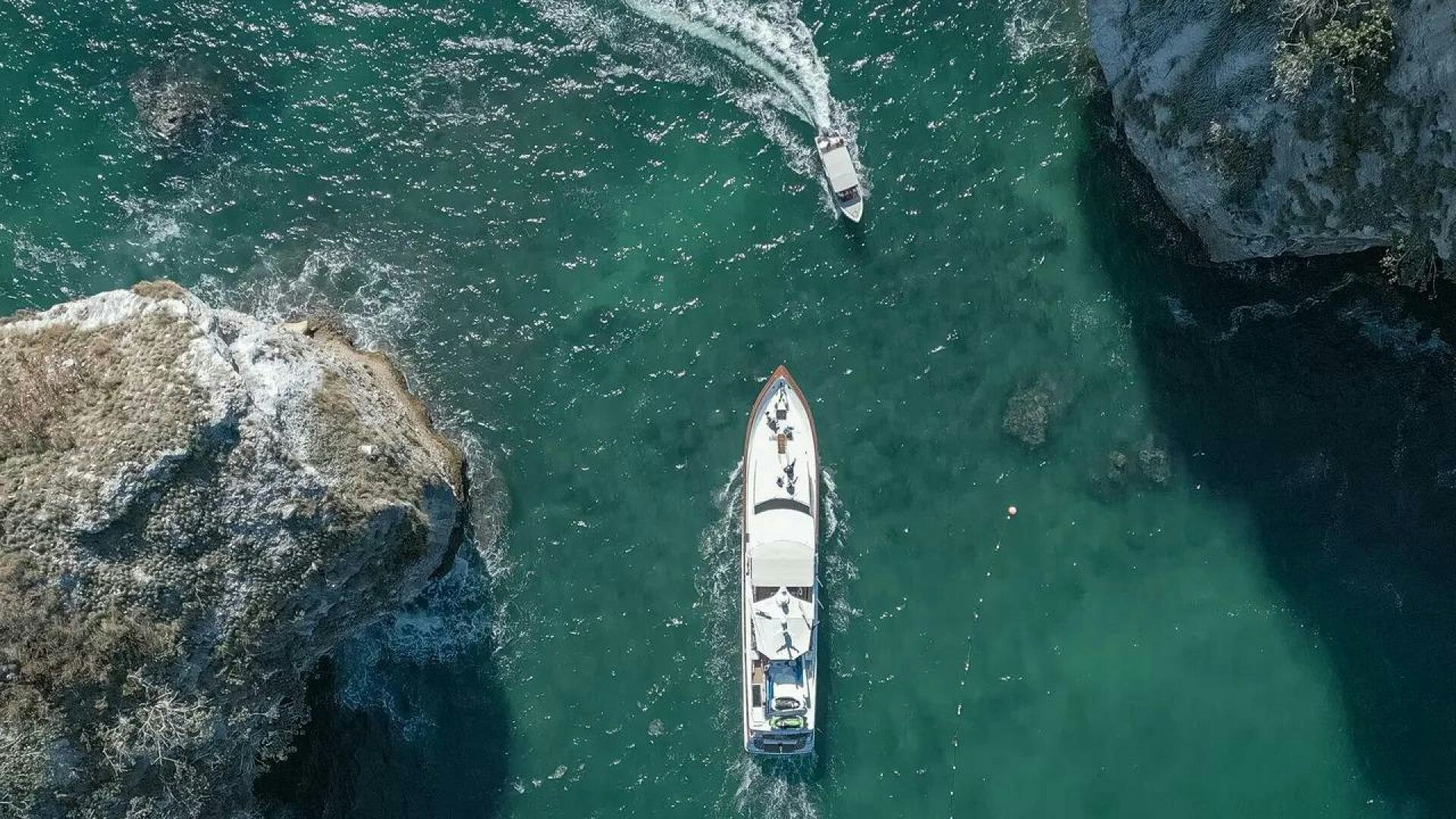 a boat in the water aboard THE BEST DAY Yacht for Sale