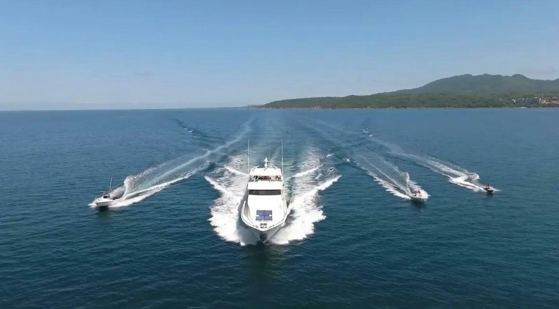 a boat on the water aboard THE BEST DAY Yacht for Sale