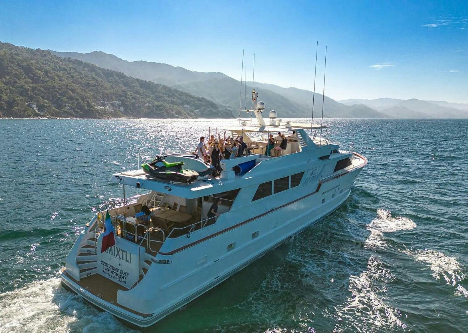 a boat with people on it aboard THE BEST DAY Yacht for Sale
