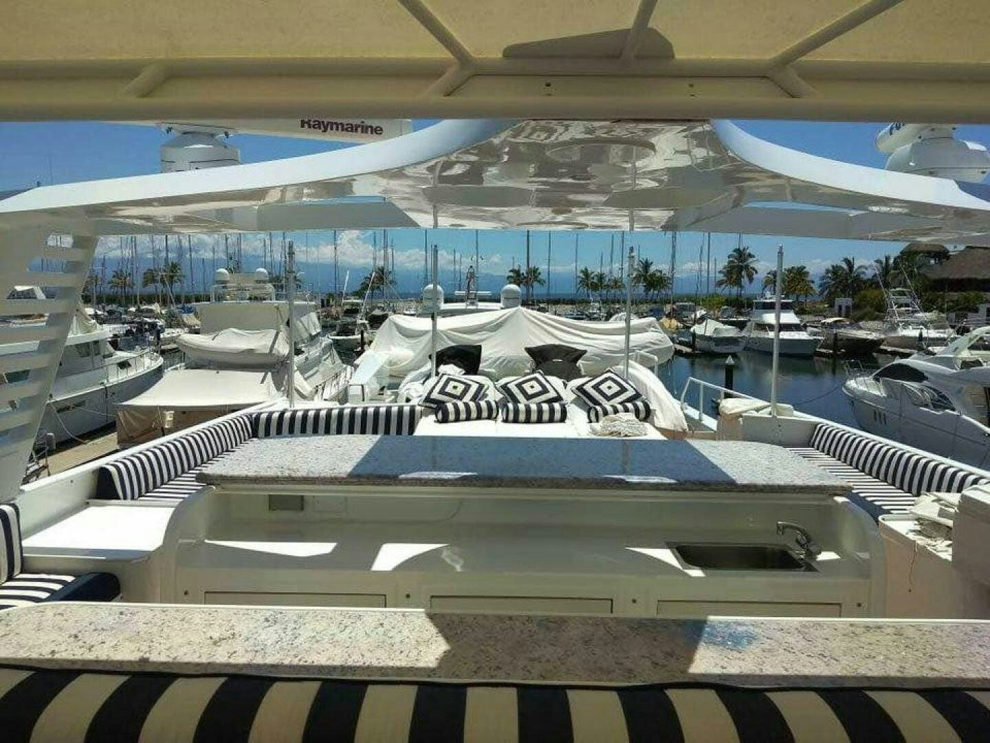 a large building with a pool aboard THE BEST DAY Yacht for Sale