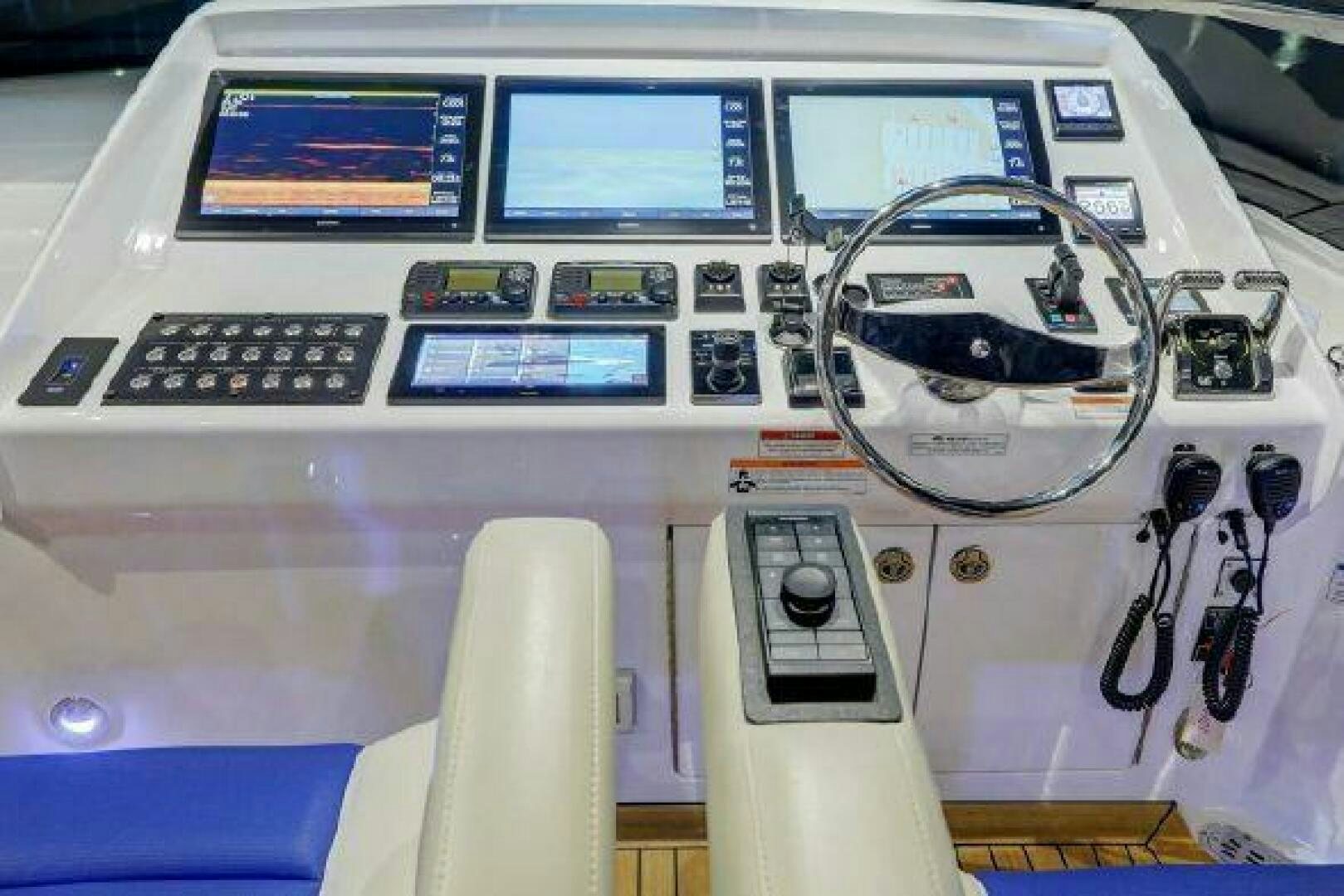 the inside of a plane aboard 75 HATTERAS M75 / 2020 Yacht for Sale