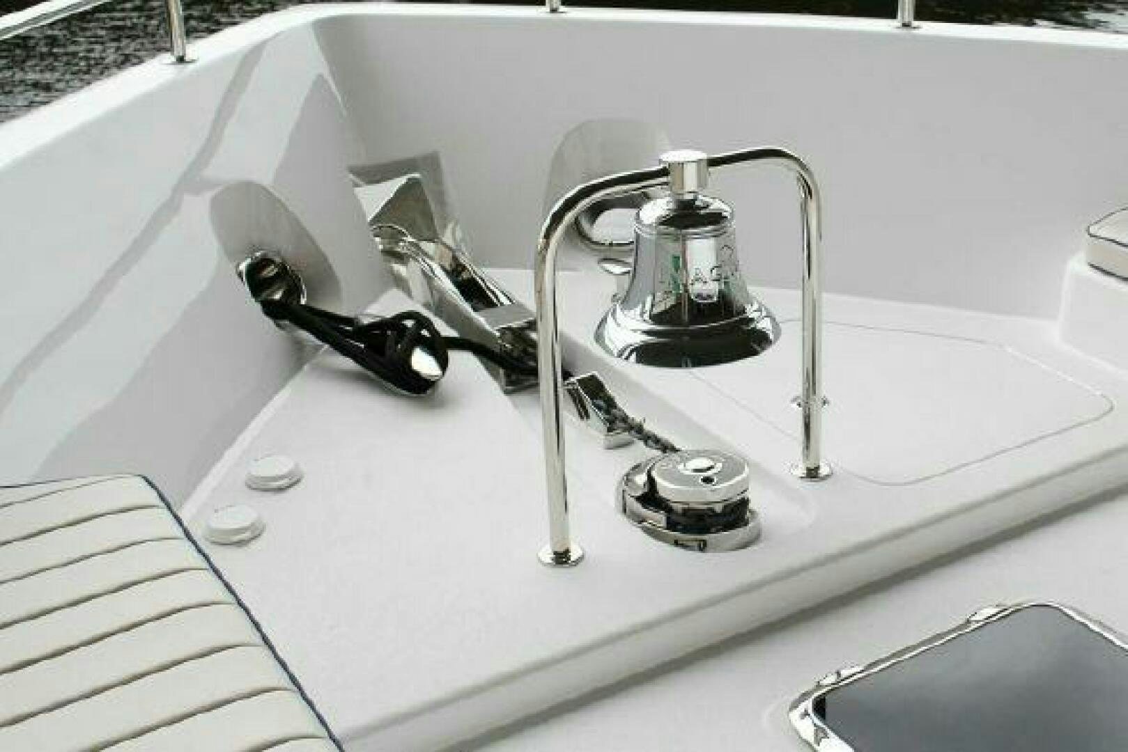 a sink with a faucet aboard 75 HATTERAS M75 / 2020 Yacht for Sale
