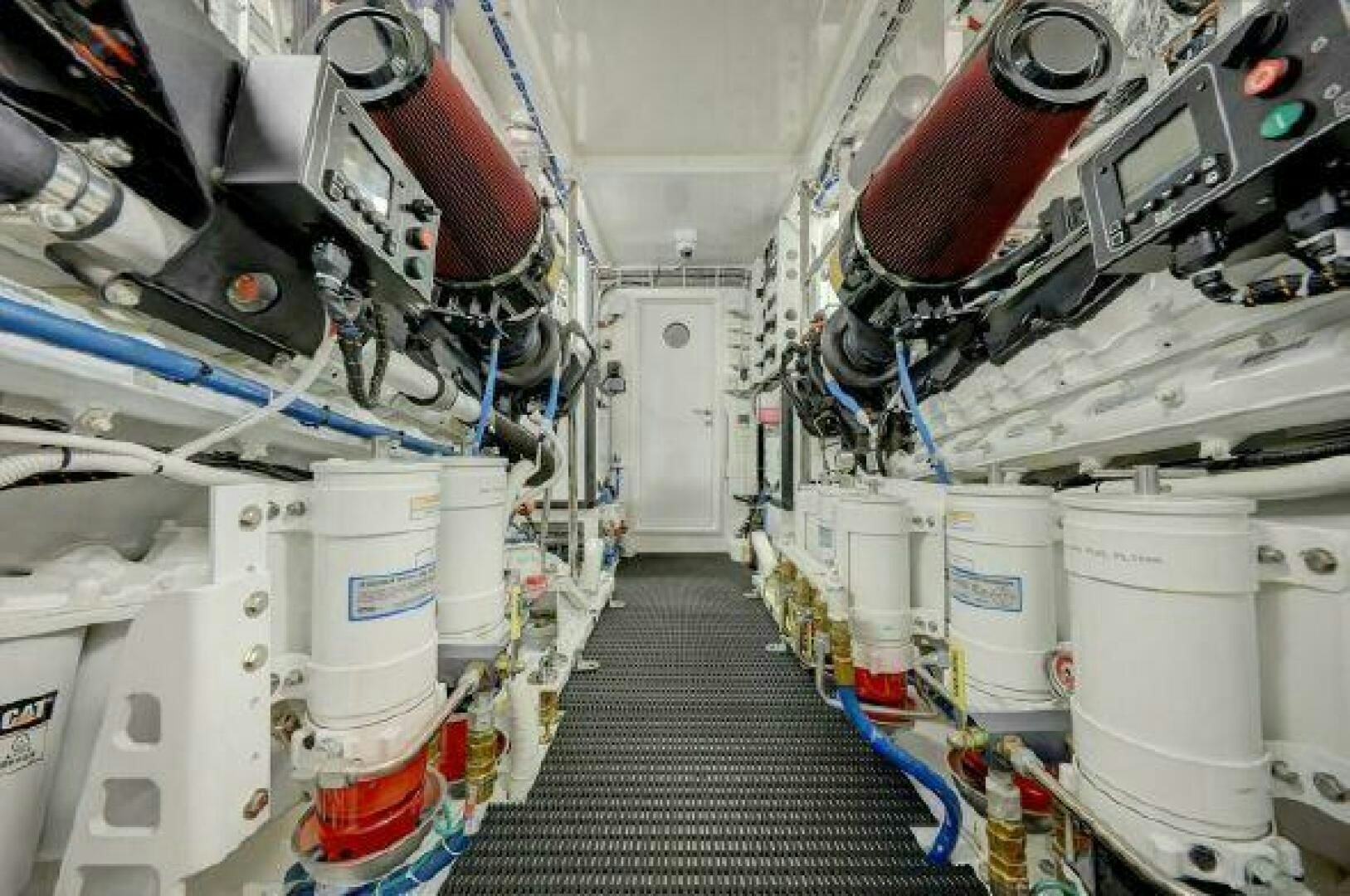 a close-up of a machine aboard 75 HATTERAS M75 / 2020 Yacht for Sale