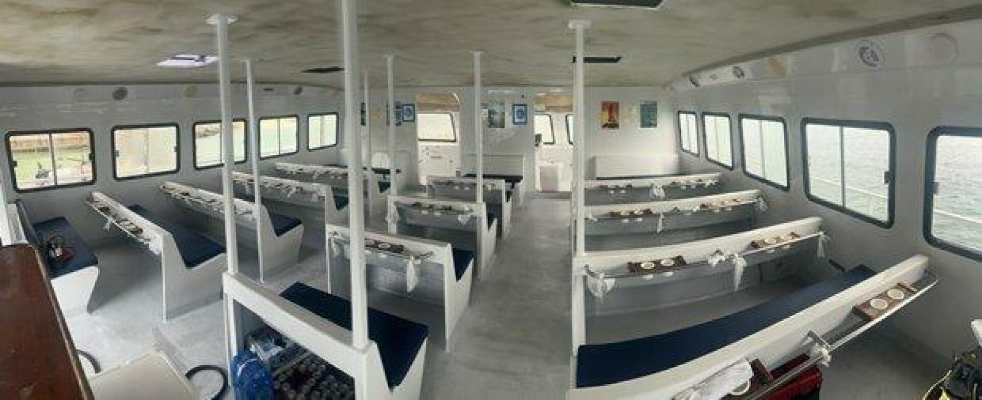 a room with many computers aboard EDGE 2 Yacht for Sale