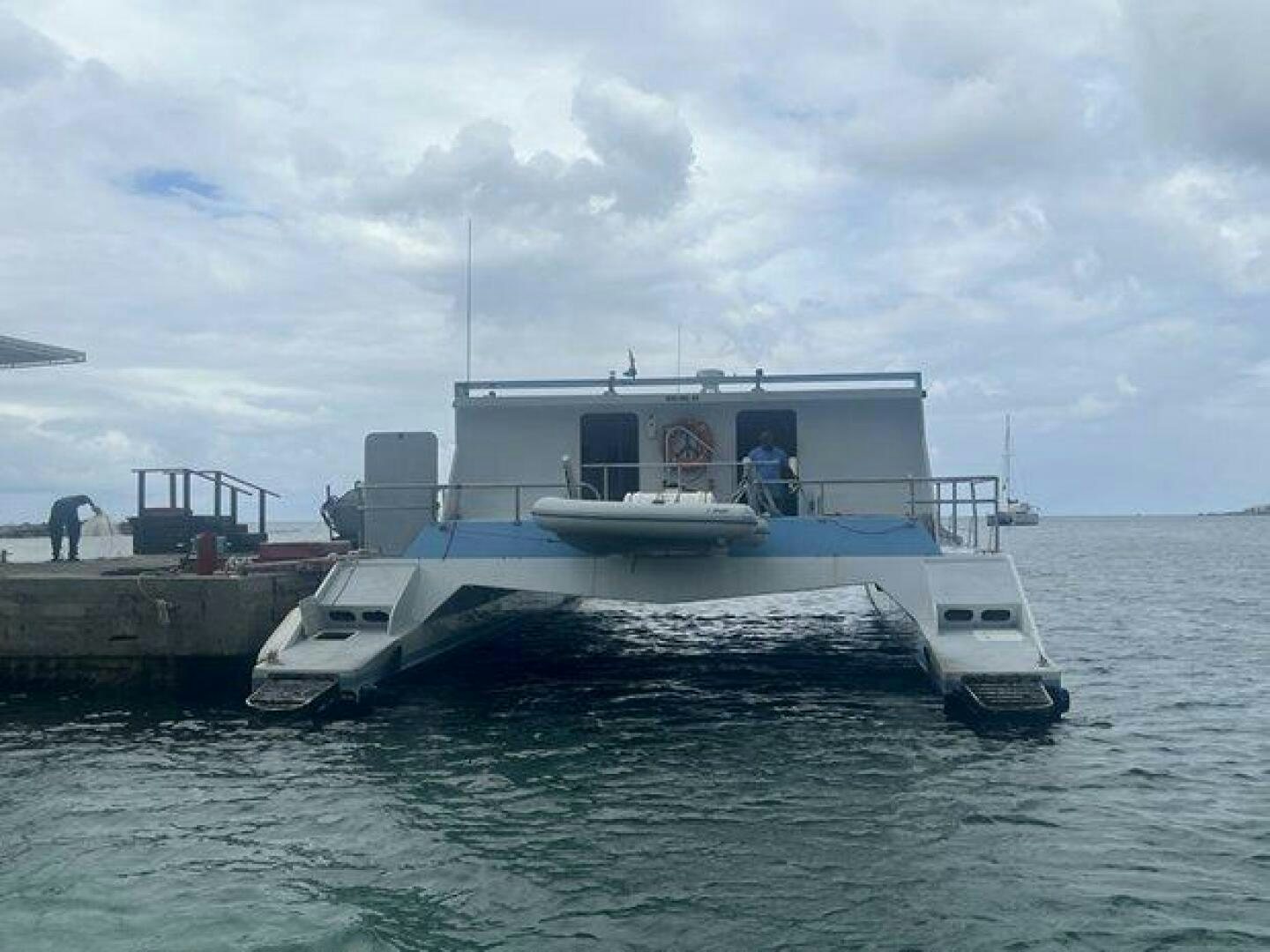 a boat in the water aboard EDGE 2 Yacht for Sale