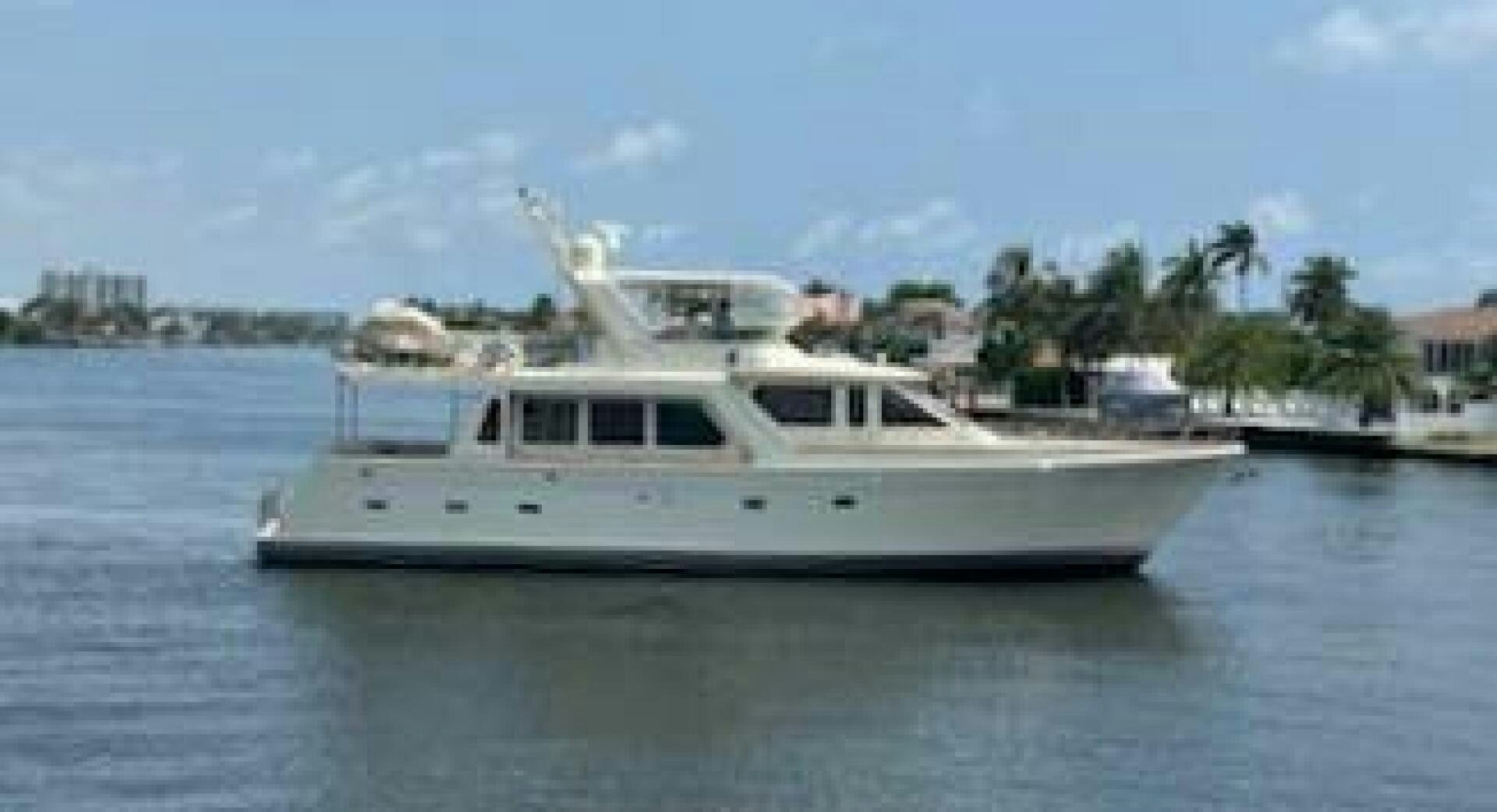 a boat on the water aboard MOODY BLUE Yacht for Sale
