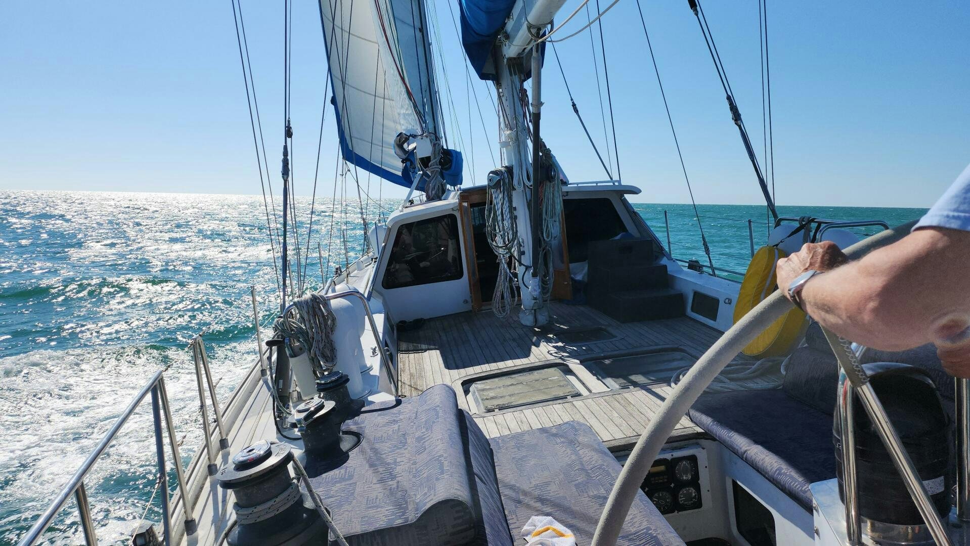 a boat on the water aboard MAYA Yacht for Sale