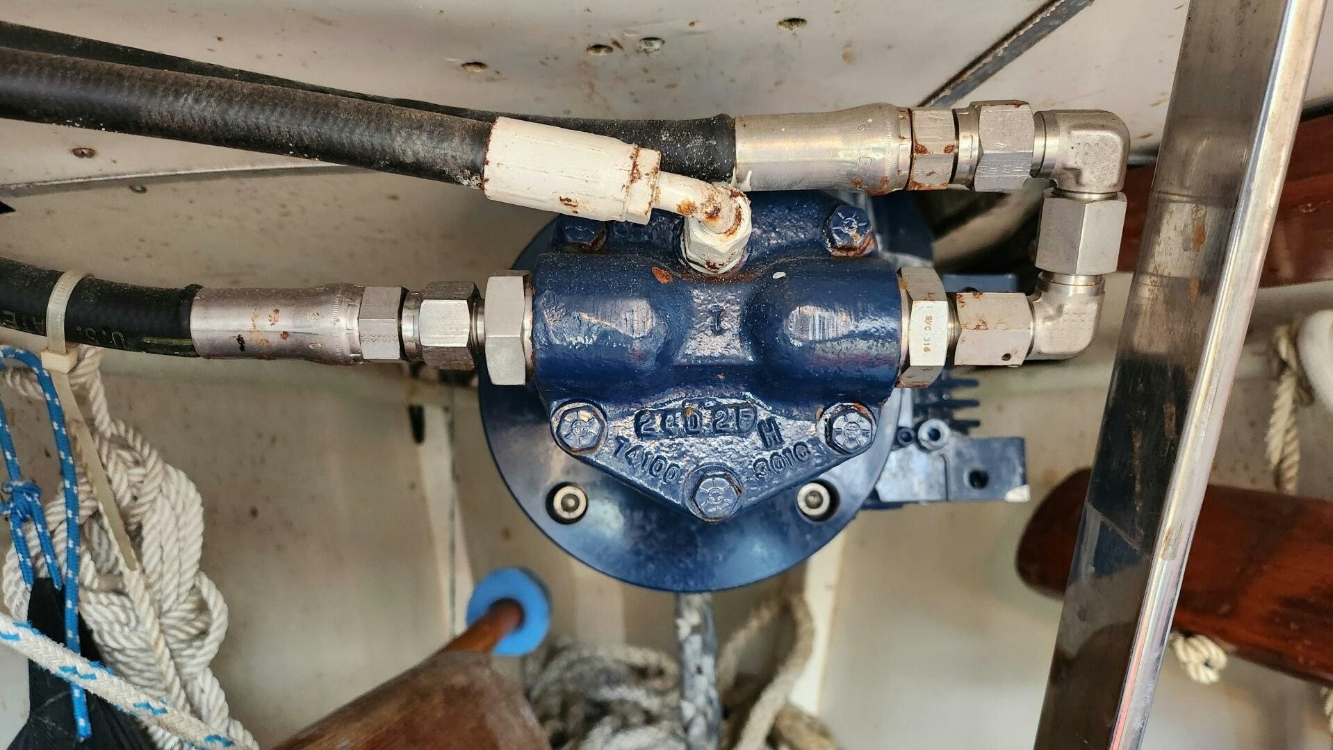 a close-up of a machine aboard MAYA Yacht for Sale