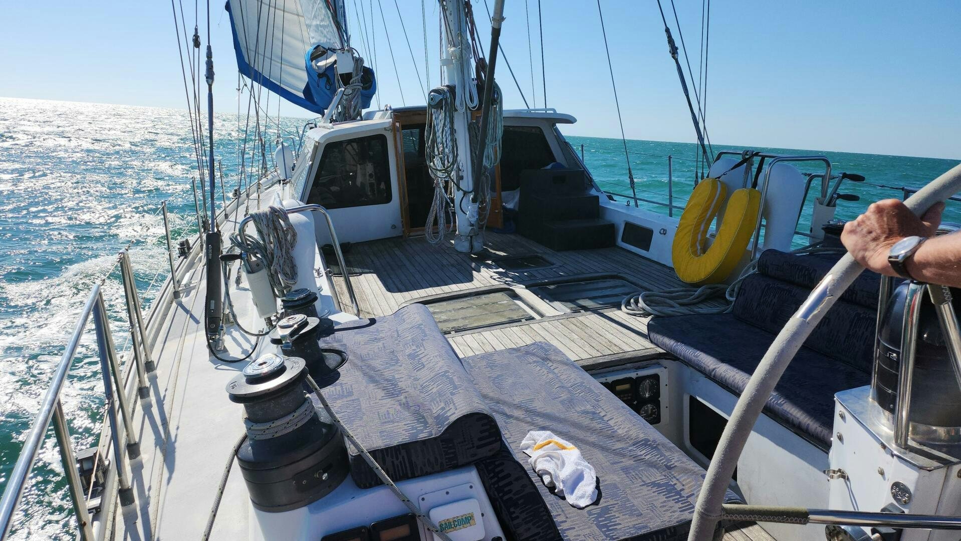 a boat on the water aboard MAYA Yacht for Sale