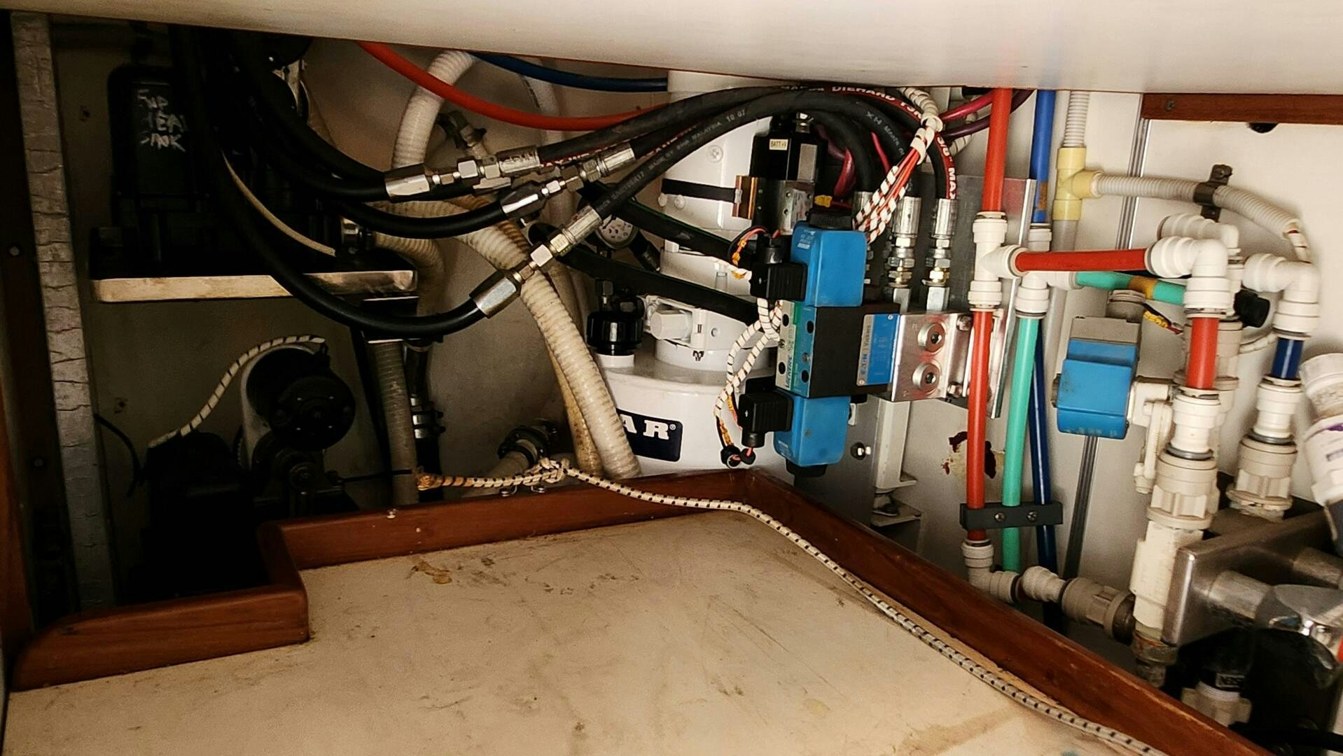 a machine with wires aboard MAYA Yacht for Sale