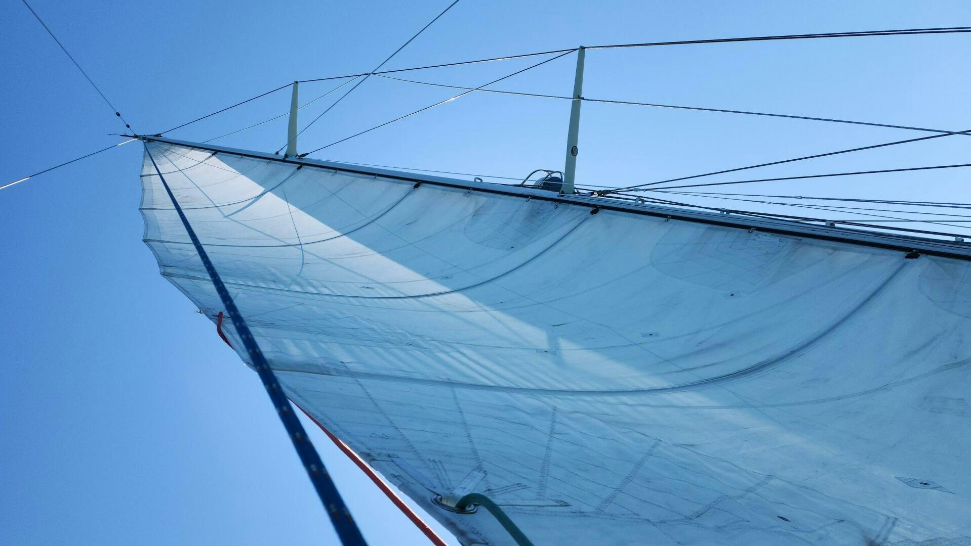 a close-up of a sailboat aboard MAYA Yacht for Sale