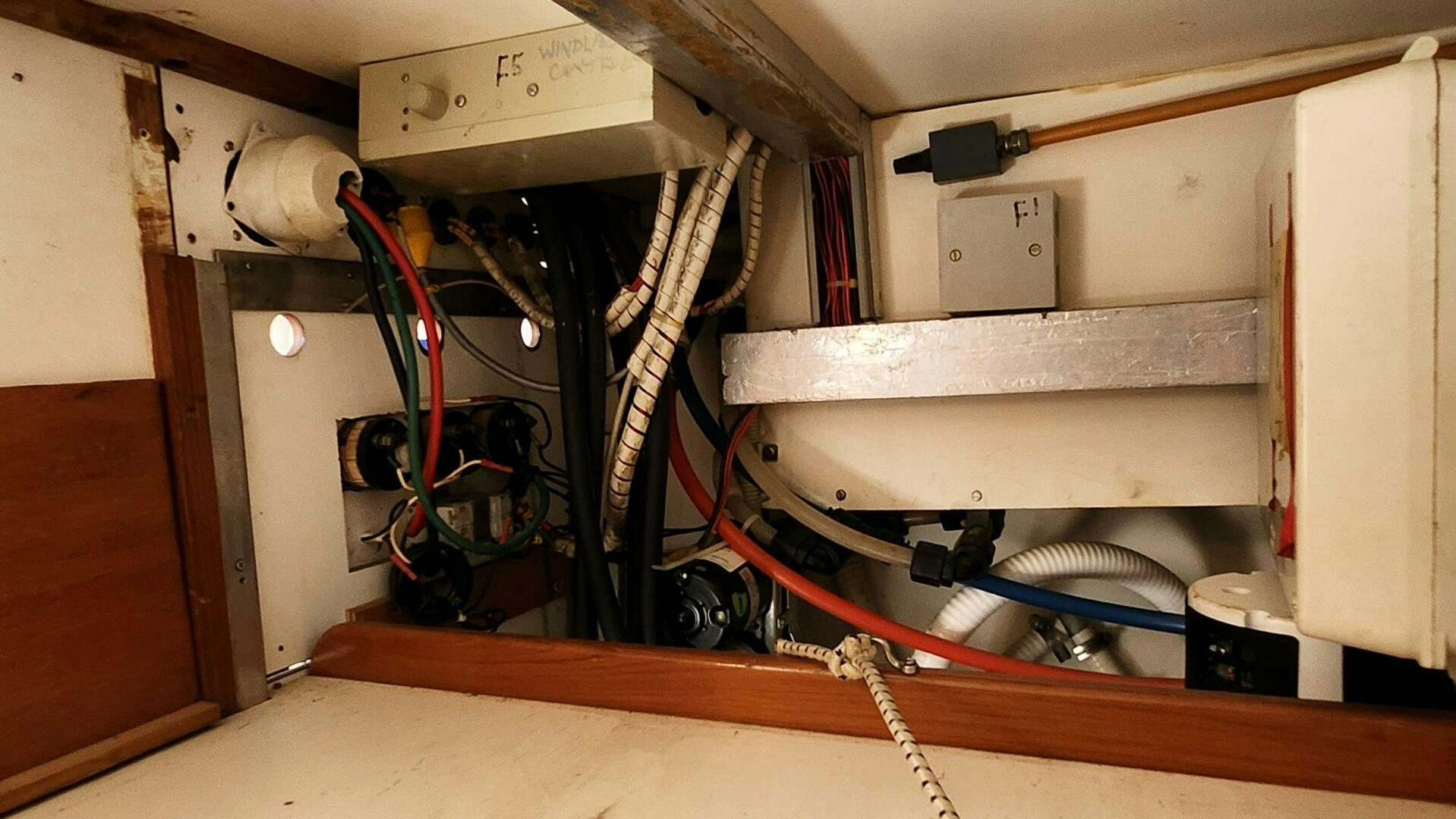 a large machine with wires aboard MAYA Yacht for Sale
