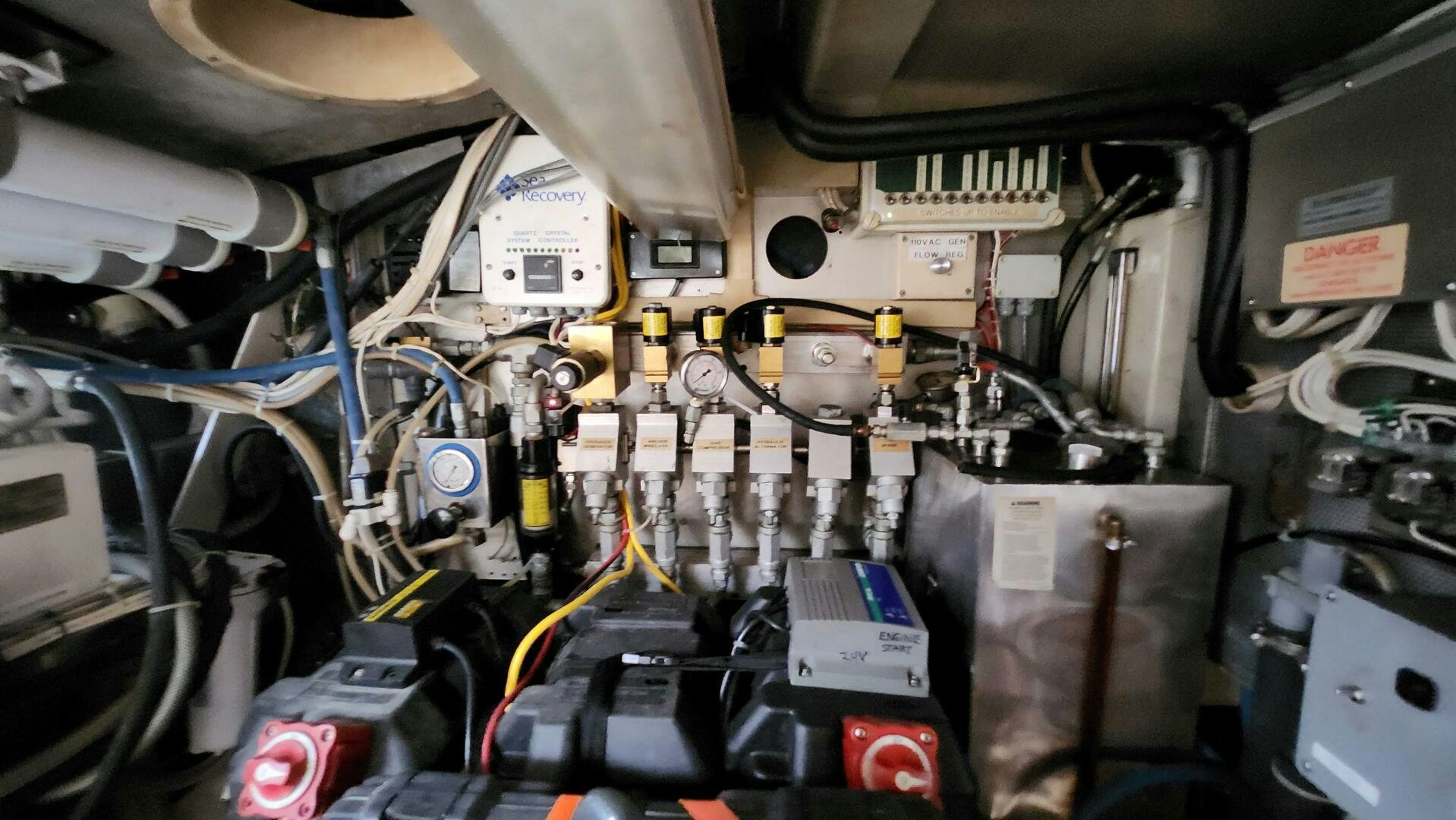 the inside of a car aboard MAYA Yacht for Sale